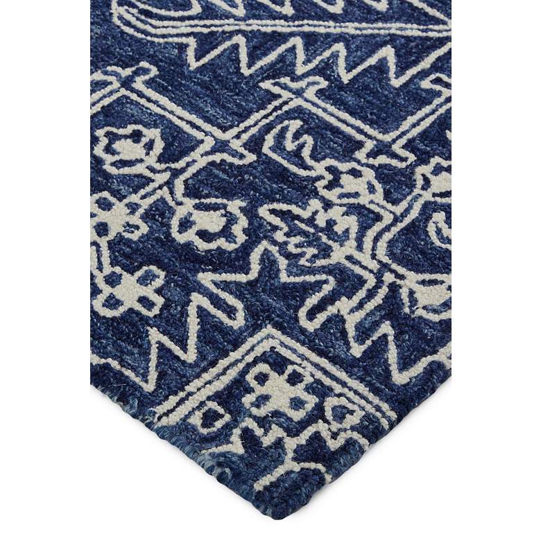 Image 3 Belfort 8698778 5&#39;x8&#39; Blue Ivory Geometric Floral Area Rug more views