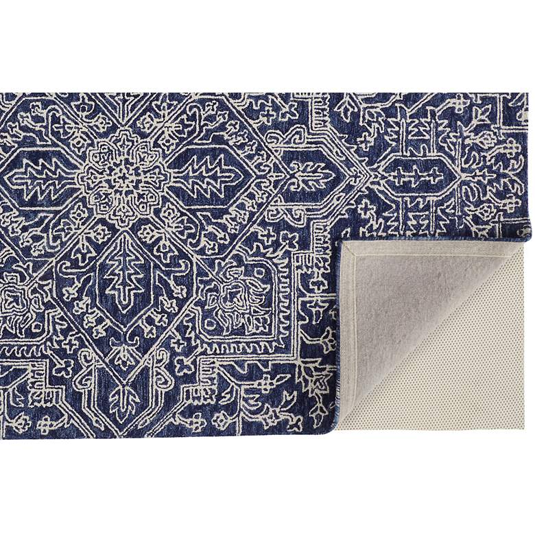 Image 4 Belfort 8698778 5'x8' Blue Ivory Geometric Floral Area Rug more views