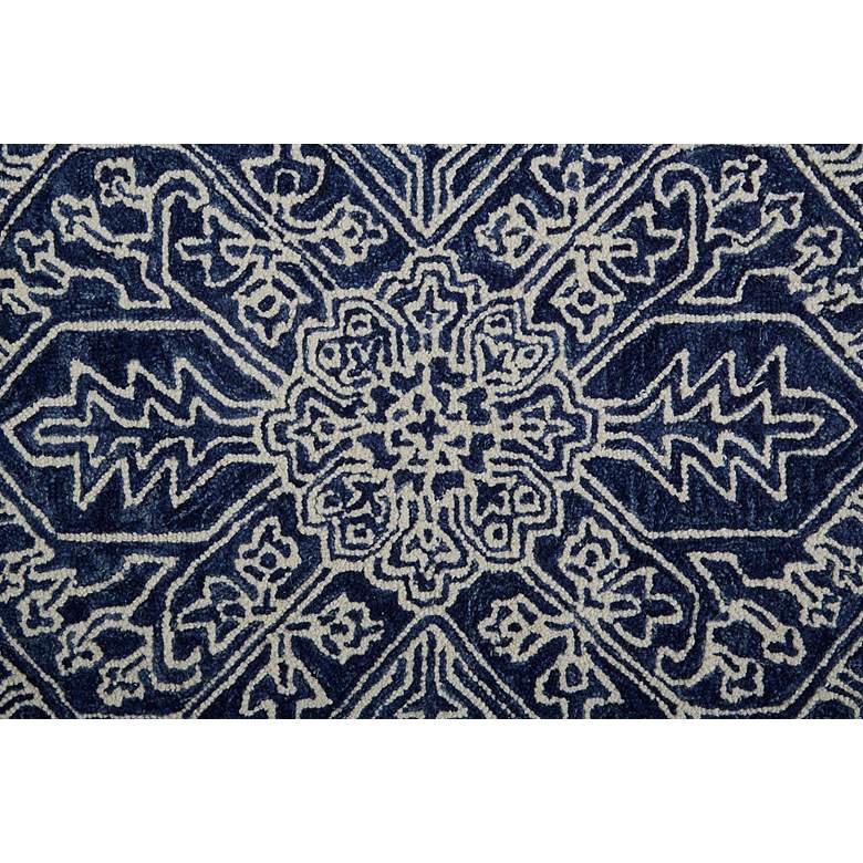 Image 5 Belfort 8698778 5'x8' Blue Ivory Geometric Floral Area Rug more views