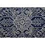 Belfort 8698778 5&#39;x8&#39; Blue Ivory Geometric Floral Area Rug