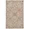 Belfort Modern Minimalist Rug, Geometric Floral, Leather