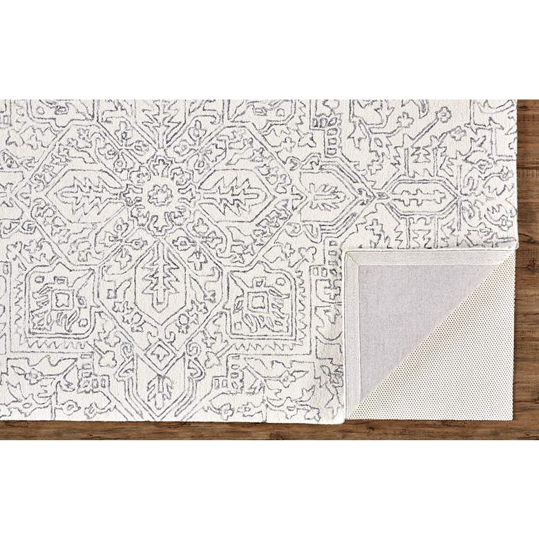 Image 4 Belfort 8698778 5'x8' Ivory and Gray Medallion Area Rug more views