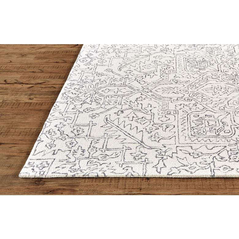Image 7 Belfort 8698778 5'x8' Ivory and Gray Medallion Area Rug more views