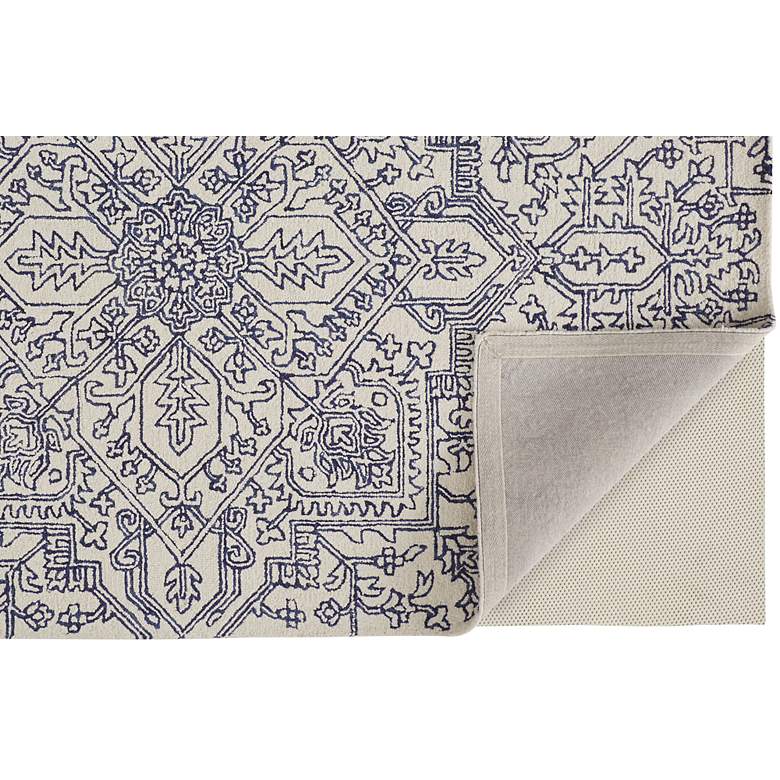 Image 4 Belfort 8698778 5&#39;x8&#39; Ivory Blue Geometric Floral Area Rug more views