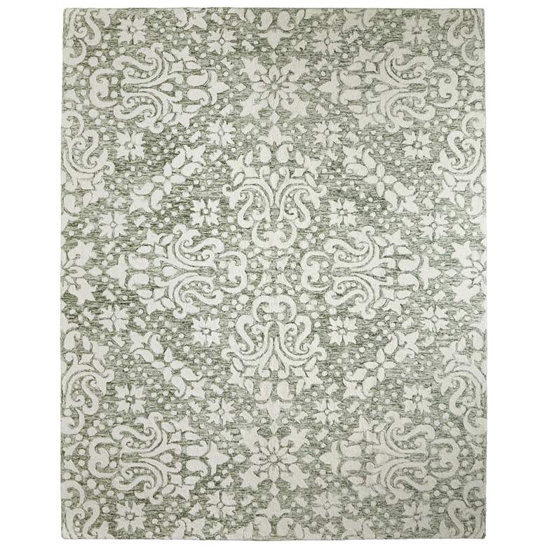 Image 1 Belfort Traditional Floral & Botanical Hand Tufted Ivory Area Rug 8A28F