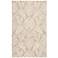 Belfort Modern Floral Paisley Rug, Latte Tan/Ivory,