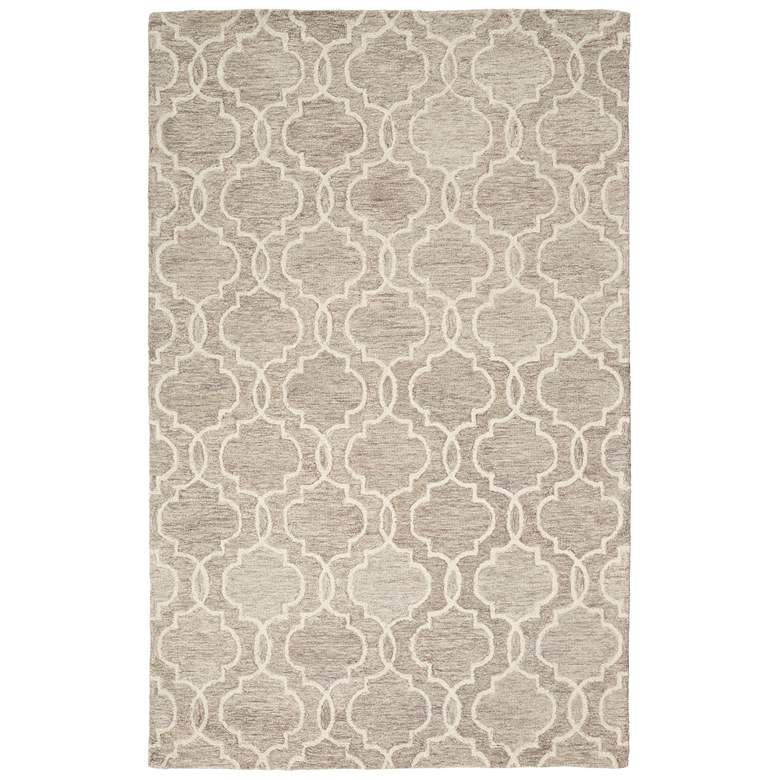 Image 1 Belfort Transitional Trellis & Lattice Hand Tufted Gray Area Rug 8775F