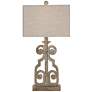 Belgian Luxe Braylin Weathered Gray LED Table Lamp
