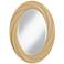 Believable Buff 30" High Oval Twist Wall Mirror