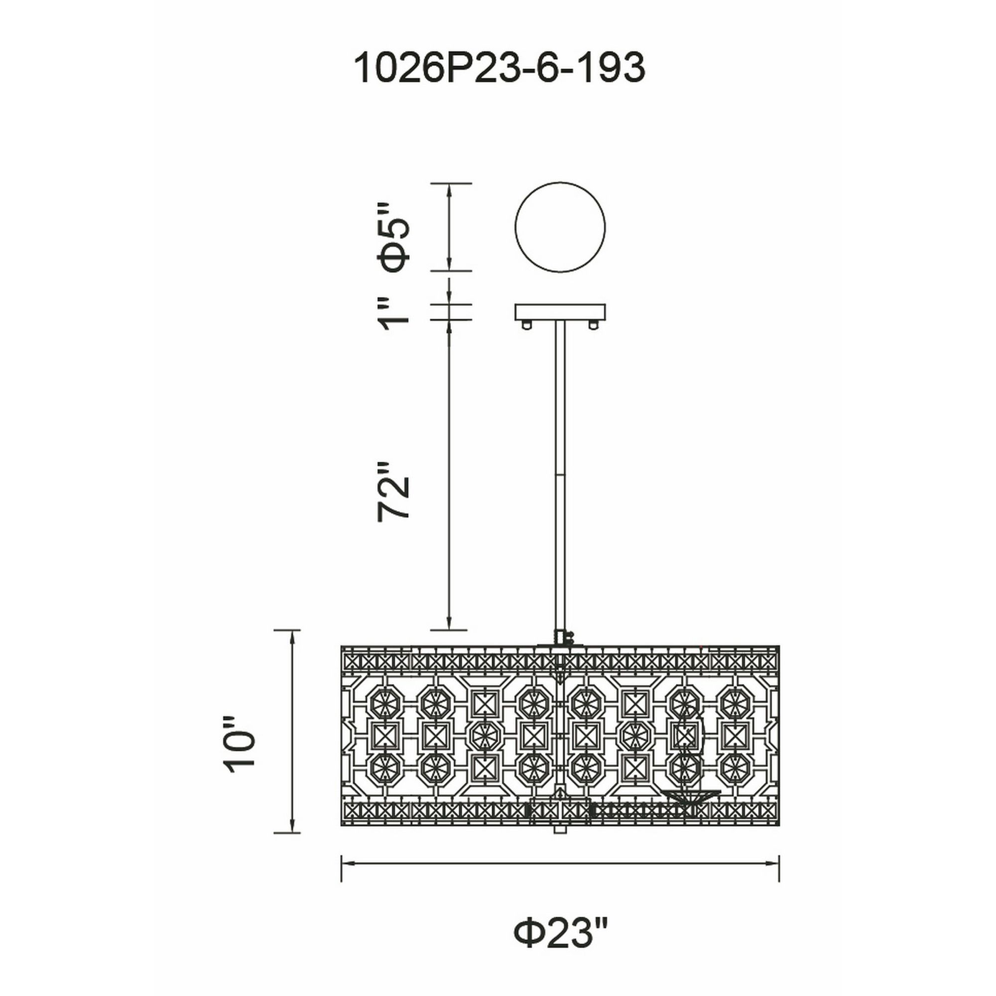 Image 7 Belinda 6 Light Champagne Chandelier more views