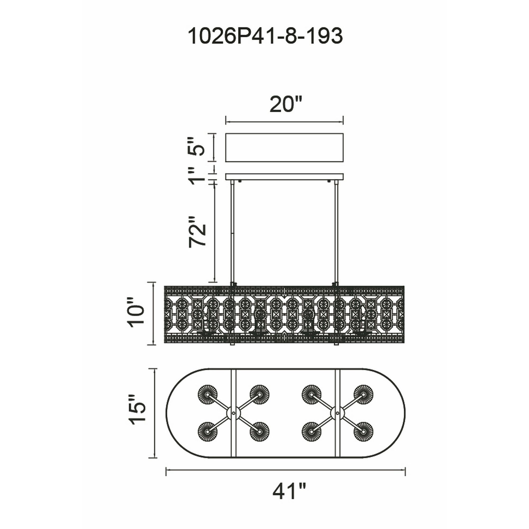 Image 6 Belinda 8 Light Champagne Chandelier more views