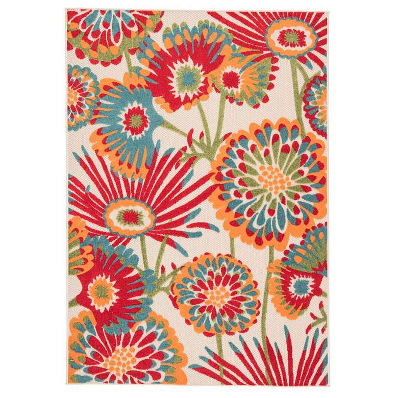 Image 1 Belize Balfour BLZ02 5'3"x7'6" Multi-Color Floral Area Ru