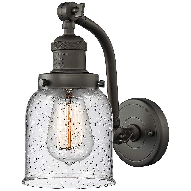 Image 1 Bell 10 3/4" High Oil-Rubbed Bronze Wall Sconce