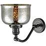2_Bell 10 3/4"H Oil-Rubbed Bronze w/ Mercury Glass Wall Sconce more views