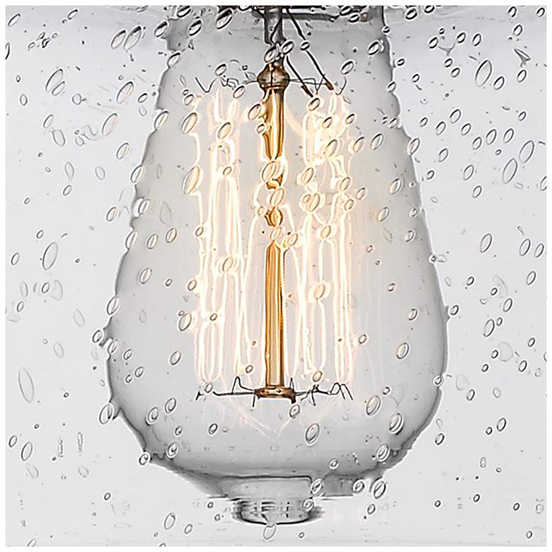 Image 4 Bell 10" High Oil-Rubbed Bronze Wall Sconce w/ Seedy Glass more views