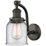 1_Bell 11 1/2" High Oil-Rubbed Bronze Clear Glass Wall Sconce