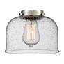 4_Bell 11 1/2" High Oil-Rubbed Bronze Seedy Glass Wall Sconce more views