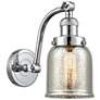 1_Bell 11 1/2"H Polished Chrome Wall Sconce w/ Mercury Shade