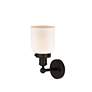 2_Bell 11" High Oil-Rubbed Bronze and Matte White Wall Sconce more views