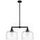 Bell 12" - 2 Light 21" Island Light - Oil Rubbed Bronze - Clear