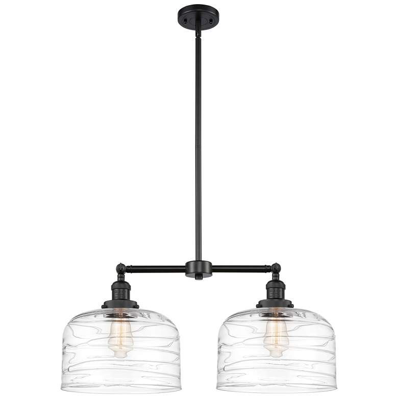 Image 1 Bell 12" - 2 Light 21" LED Island Light - Matte Black - Clear De