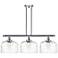 Bell 12" 3 Light 36" LED Island Light - Polished Chrome  - Clear