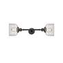 4_Bell 12" High Bronze 2-Light Wall Sconce w/ Clear Shade more views