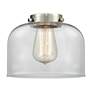 7_Bell 12" High Bronze 2-Light Wall Sconce w/ Clear Shade more views