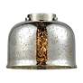 4_Bell 12" High Brushed Brass Silver Mercury Glass Wall Sconce more views