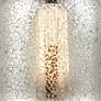 5_Bell 12" High Brushed Brass Silver Mercury Glass Wall Sconce more views