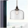 2_Bell 12" Oil Rubbed Bronze Mini Pendant w/ Clear Shade more views
