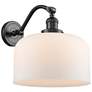 Bell 12" Oil Rubbed Bronze Sconce w/ Matte White Shade
