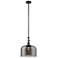 Bell 12" Oil Rubbed Bronze Stem Hung Mini Pendant w/ Plated Smoke Shad