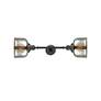 5_Bell 12"H Oil-Rubbed Bronze Silver Glass 2-Light Wall Sconce more views