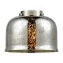 7_Bell 12"H Oil-Rubbed Bronze Silver Glass 2-Light Wall Sconce more views