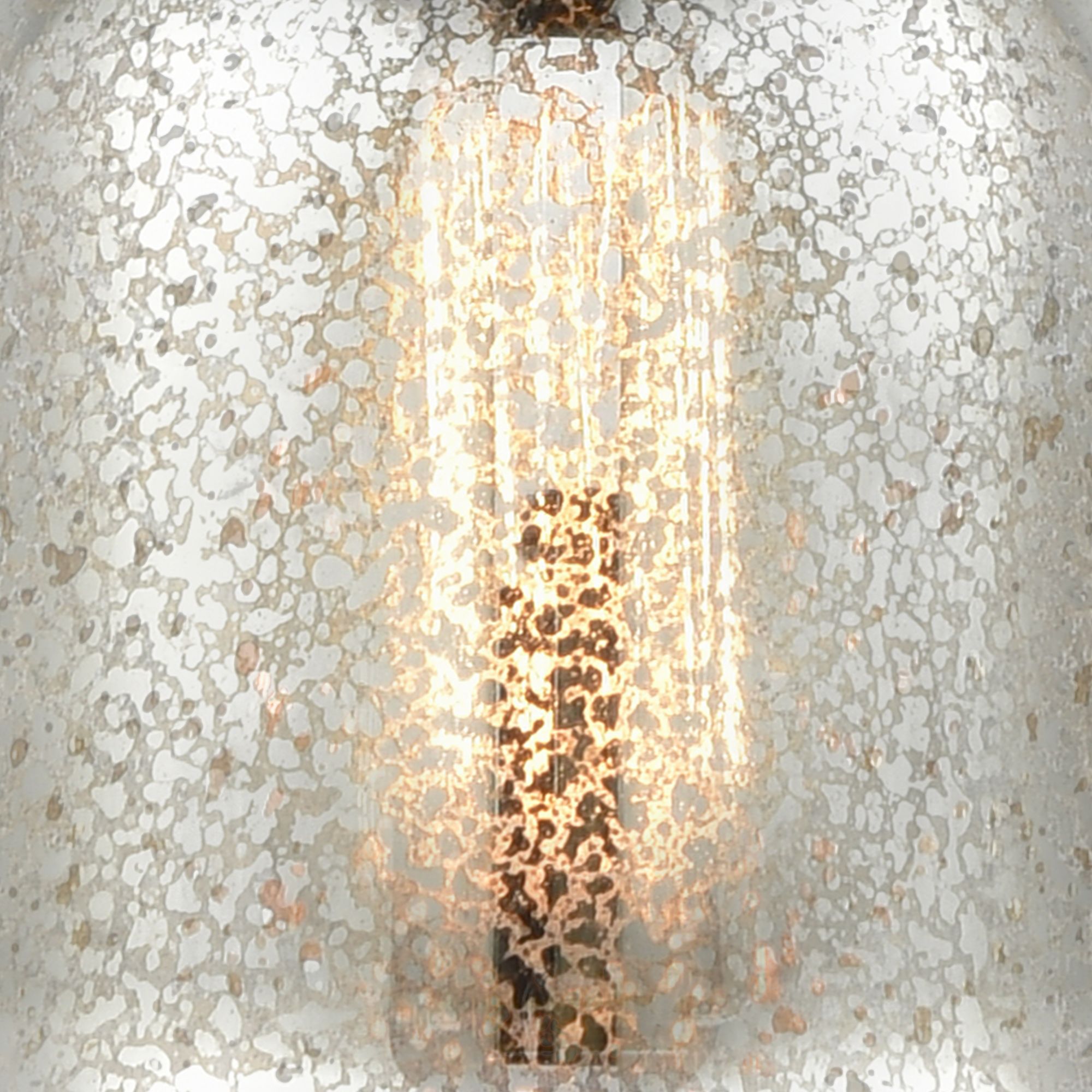 Bell 12"H Oil-Rubbed Bronze Wall Sconce with Mercury Glass