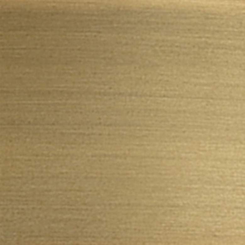 Image 5 Bell 13" High Brushed Brass Wall Sconce with White Shade more views