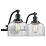 1_Bell 18" 2 Light Oil Rubbed Bronze LED Bath Light w/ Clear Shade