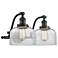 Bell 18" 2 Light Oil Rubbed Bronze LED Bath Light w/ Clear Shade