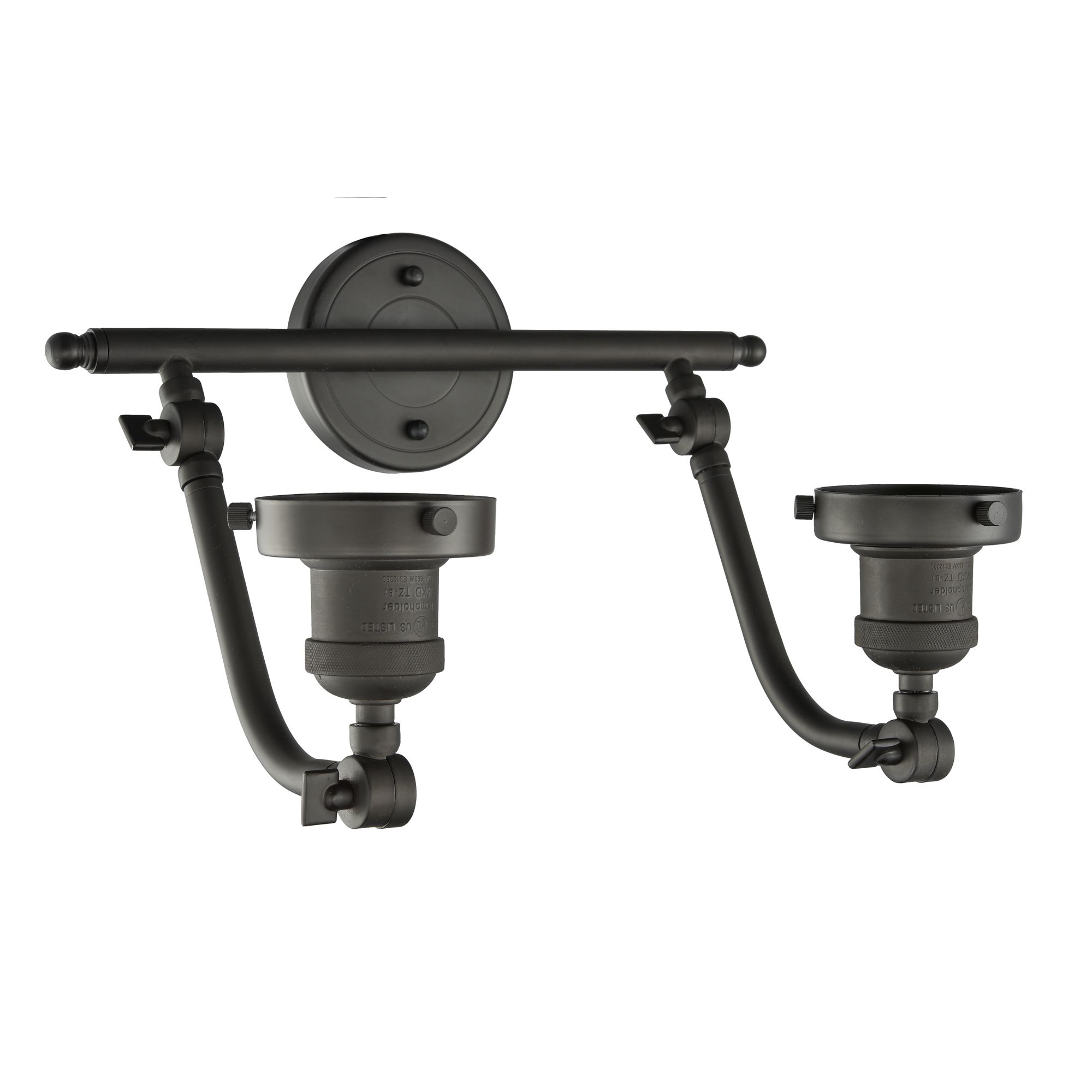 Image 2 Bell 18" 2 Light Oil Rubbed Bronze LED Bath Light w/ Clear Shade more views