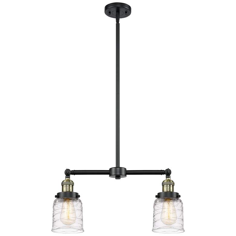 Image 1 Bell - 2 Light 21" LED Island Light - Black Antique Brass - Deco Swir