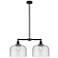 Bell 21" 2-Light Oil Rubbed Bronze Island Light w/ Seedy Shade
