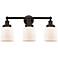 Bell 23" Wide Oil-Rubbed Bronze 3-Light Vanity Bath Light