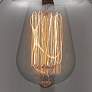 4_Bell 23"W 5 Light Antique Copper Stem Hung Chandelier w/ Smoke Glass S more views
