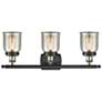 2_Bell 26 1/4" Wide Black Antique Brass 3-Light LED Bath Light more views