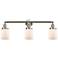 Bell 3 Light 30" LED Bath Light - Brushed Satin Nickel - Matte White S