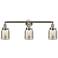 Bell 3 Light 30" LED Bath Light - Brushed Satin Nickel - Silver Mercur
