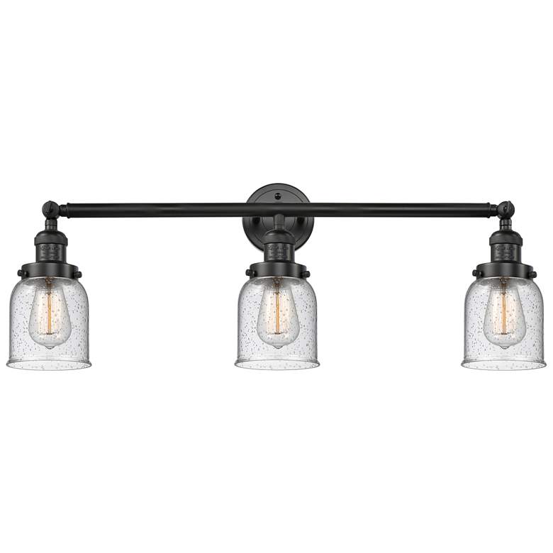 Image 1 Bell 3 Light 30" LED Bath Light - Matte Black - Seedy Shade