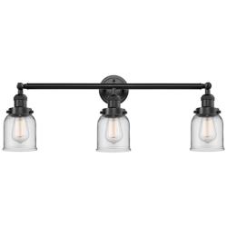 Bell 3 Light 30" LED Bath Light - Oil Rubbed Bronze - Clear Shade