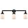 Bell 3 Light 30" LED Bath Light - Oil Rubbed Bronze - Matte White Shad
